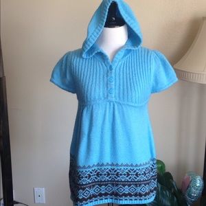 SOLD! Girls Hooded Sweater Dress